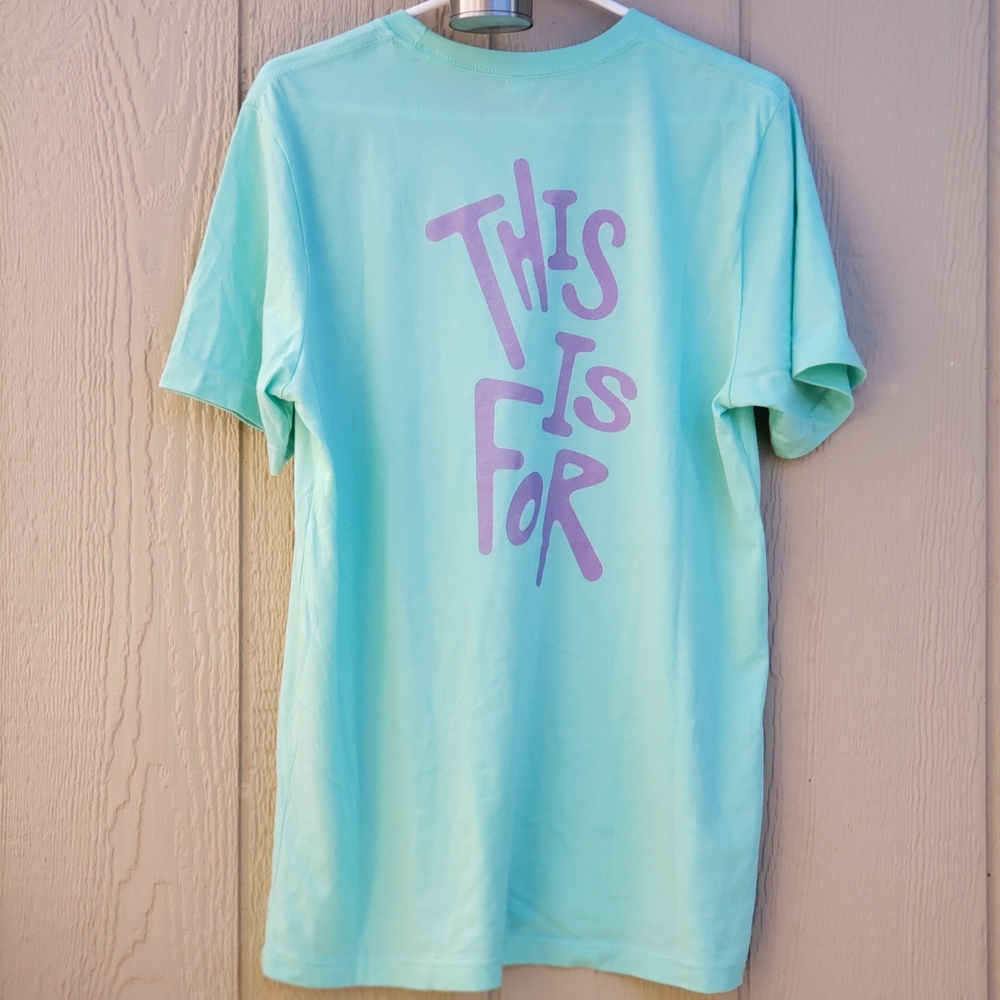 Twice "This Is For" Graphic T-Shirt Size Large In Mint Green *Limited Edition*
